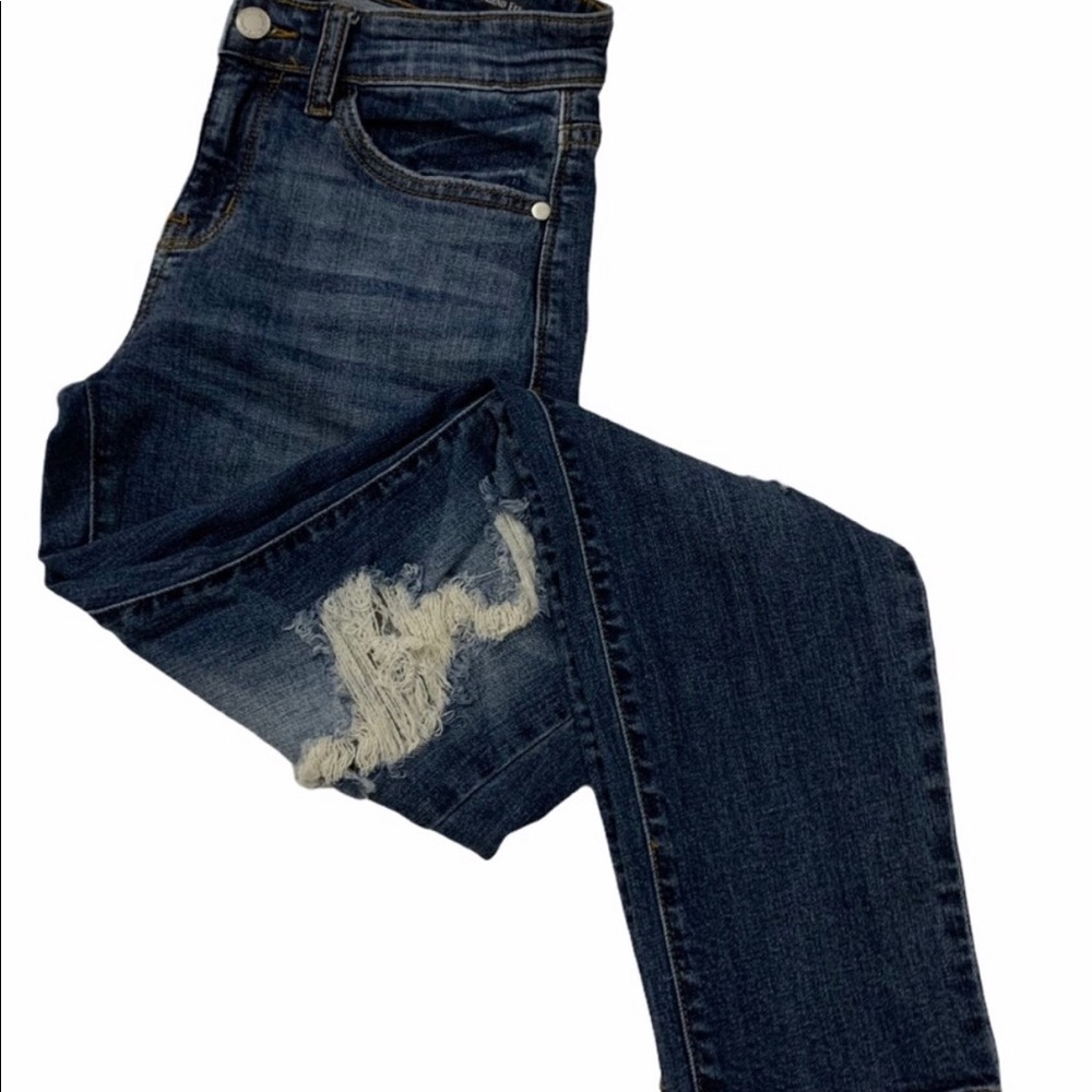 Judy Blue Distressed Boyfriend Fit Jeans